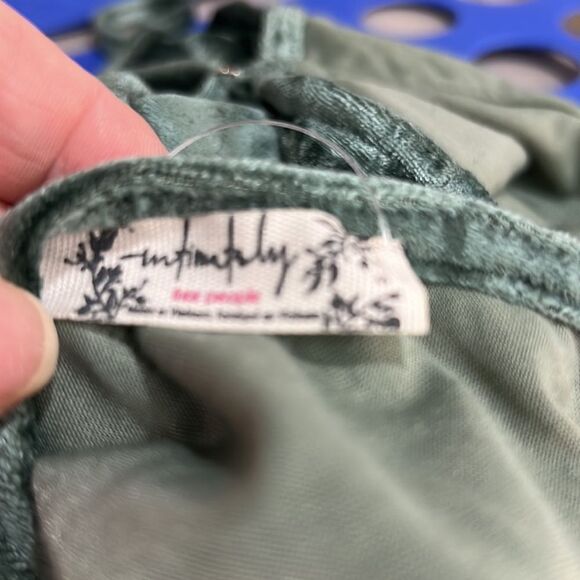 Free People Intimately NWT All Night Velvet Tunic Evergreen small - Picture 12 of 12